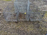 (3) Small Folding Crates