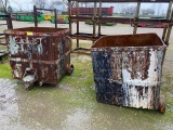 (2) Metal Bins