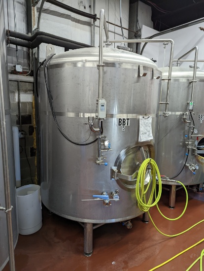 Allied Beverage Tanks 30 Bbl Jacketed Brite Tank