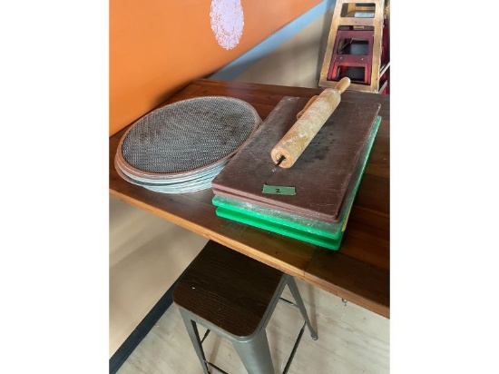 Cutting boards, roller, Flour sieve mesh