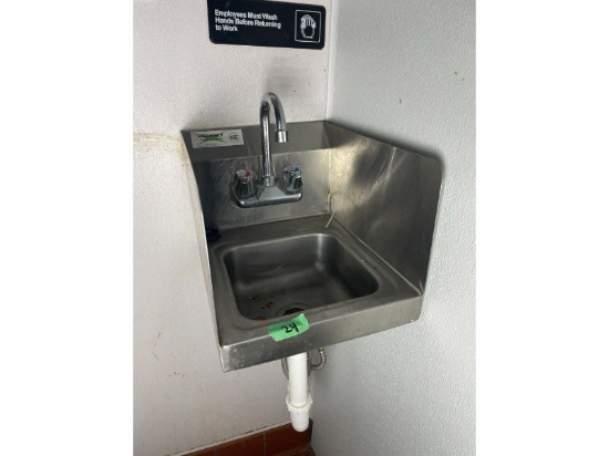 (2) Reegency 600HS12SP Hand Washing Sinks