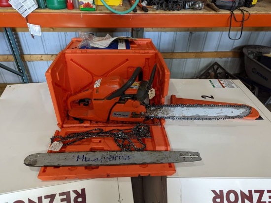 Husqvarna 455 Rancher Chainsaw w/ Extra Bar & Chains