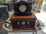 Mantle Clock & Cd Player