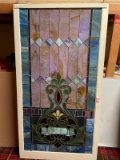 3 Antique Leaded Glass Windows (1 Damaged)