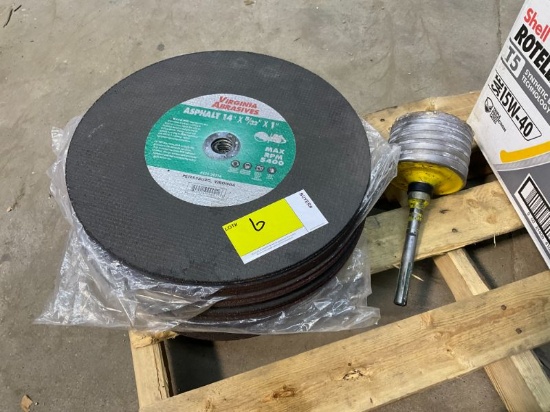 40 Asphalt 14" Cutting Whels & Misc. Belts