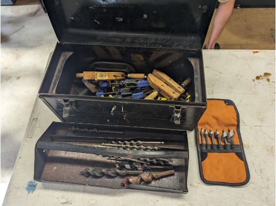 Tool box, Bits, & clamps