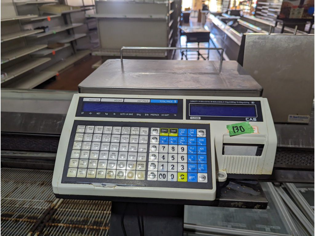 CAS CL5500B Lable Printing Scale Proxibid