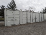 1 Trip 40' High Side Shipping Container w/ Side Doors