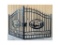 20' Bi-Parting Wrought Iron Deer Gate