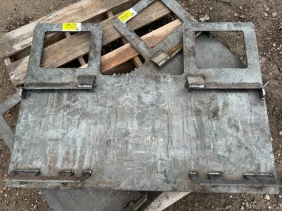 Skid Steer Smooth Plate W/ Guard