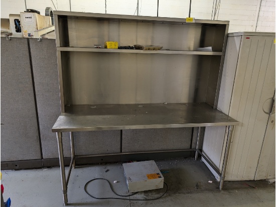 Stainless Steel Work Table 75"L X 30"W X 77"H