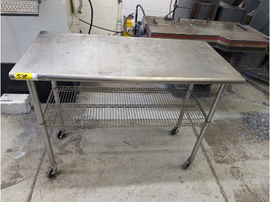 Stainless Steel Rolling Work Table