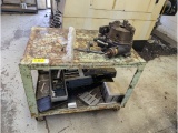 Steel Cart w/ Rotary Table 3 Jaw Chuck