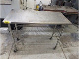 Stainless Steel Rolling Work Table