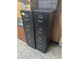 (3) 4 Drawer File Cabinets
