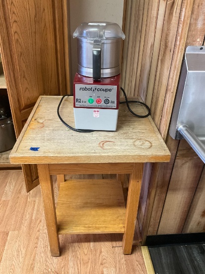 Robot Coupe 3QT R2 Dice & 24"  Side Table