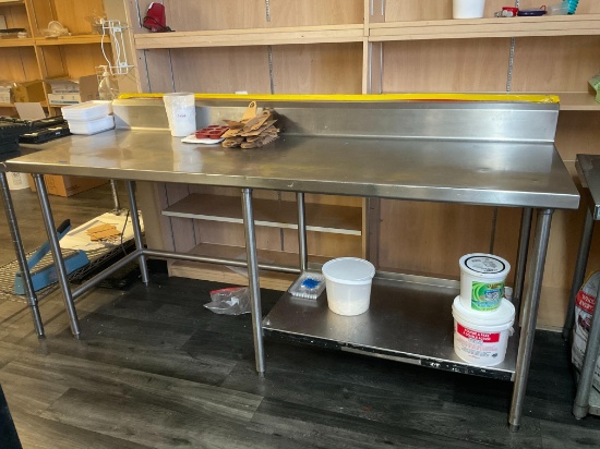 7' Wide Stainless Table