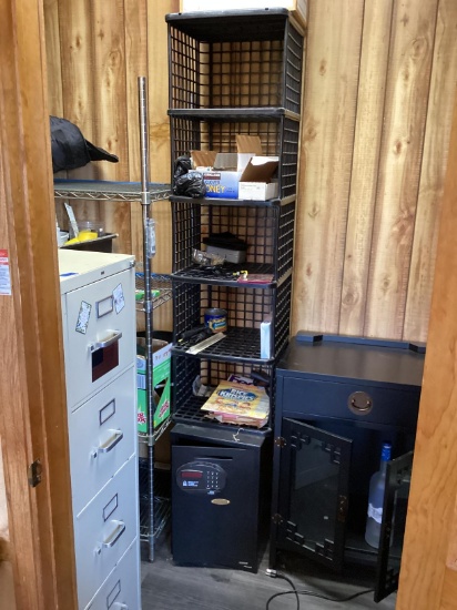 File Cabinet, Paper Shredder, Liquor Cabinet, Safe