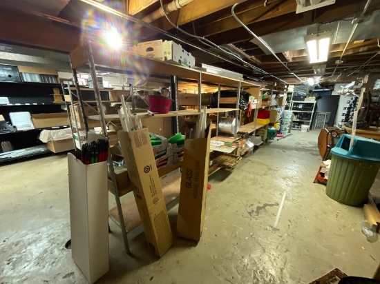24' Shelving W/ Contents