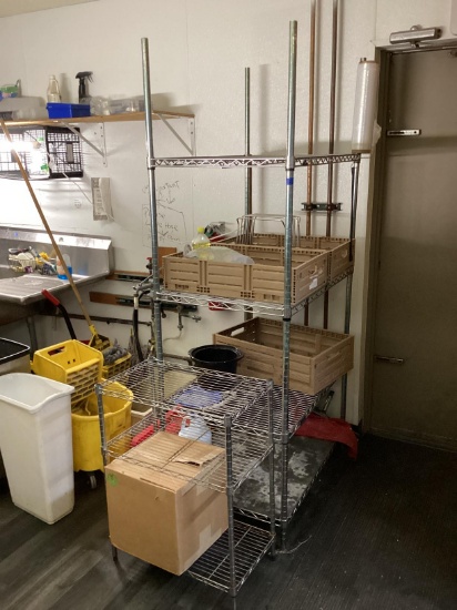 79" Tall Metro Wire Rack & 30" Tall Wire Rack