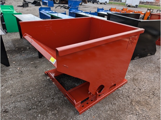 2 CU Yard Dumping Hopper w/ Fork Pockets