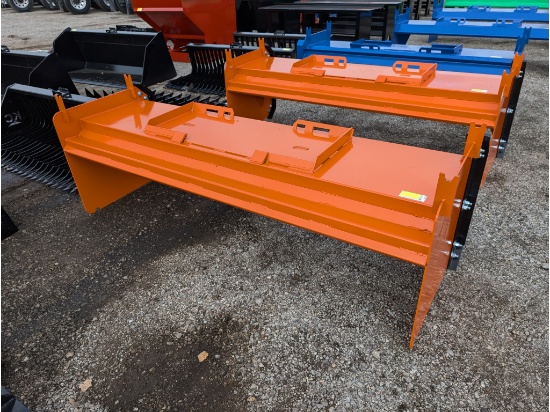 96" snow pusher w/ steel blade