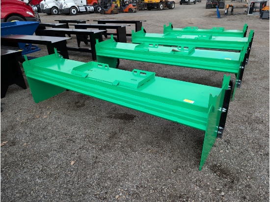 120" Skid Steer Snow Pusher w/ Cutting Edge