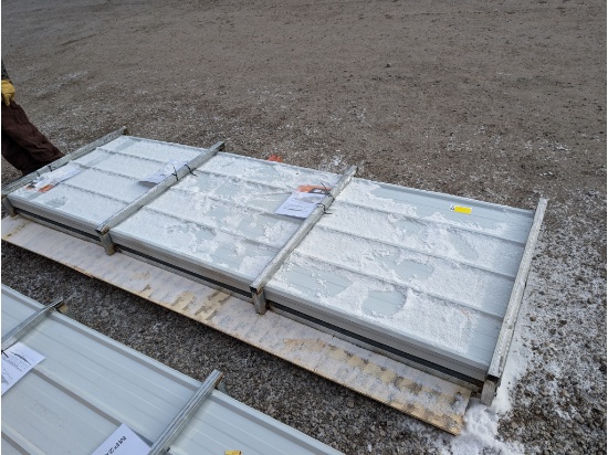 100 Sheets White Steel Barn Metal