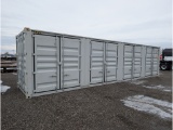 40' 1 Trip High Side Shipping Container w/ 4 Side Doors