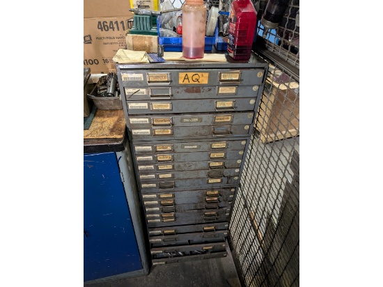 51" Tall Cabinet w/ Tooling & Supply
