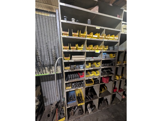 Shelf w/ Collets, Drill Bit Indexes, Endmills