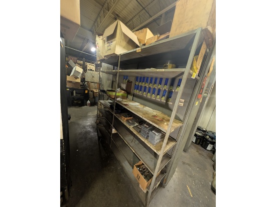 8' Wide Shelf w/ Honing Stone Sets, Tools