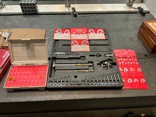 (2) Mitutoyo Radius Gage Sets, Vermont Gage Set & Mitutoyo Gages