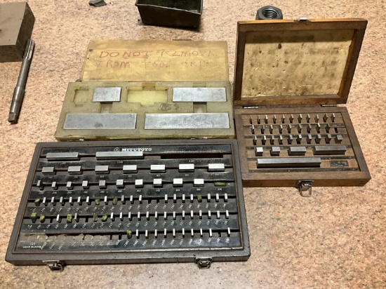 3 various Size Gauge Block Sets