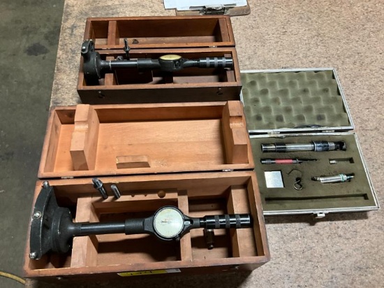 2 Dial Bore Gauges, Hardness Tester