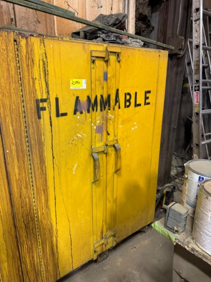 64"x48" Heavy Duty Cabinet W/ Paint Supplies