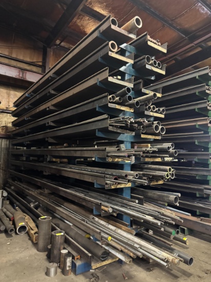 207" Material Rack W/  Hollow Tube & Solid Tube Material
