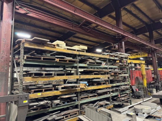 21' Pallet Racking W/ Cut Off & Drops, Aluminum & Steel