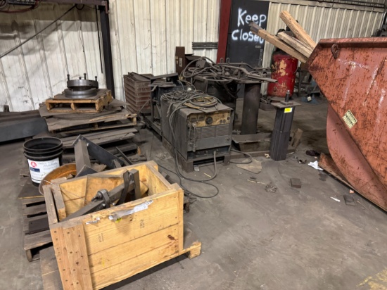Various Welders, Material, Scrap Bin & More