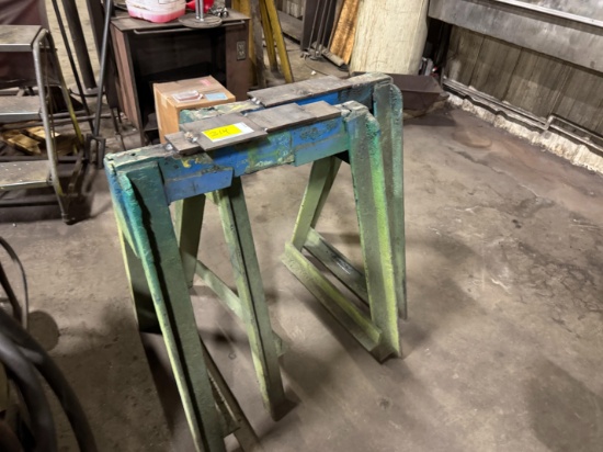 (2) 26" Metal Saw Horses