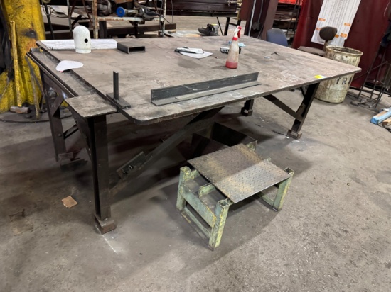 90"X56" Heavy Duty Steel Welding Table