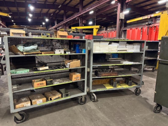 (2) 5' Rolling Carts W/ Contents