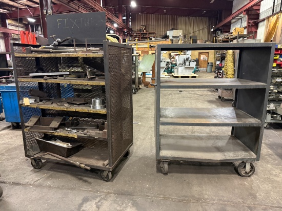 (2) 4' Rolling Carts W/ Contents