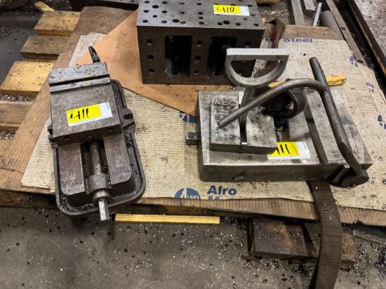 6" Machine Vise & 2 Sheet Handlers