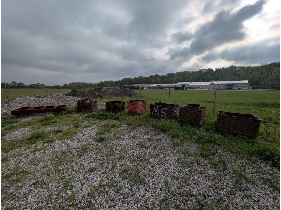 4'x8' Steel Cart & Steel Bins