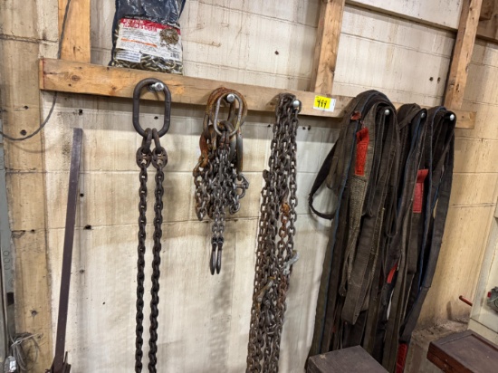 Various Chains, Slings & Lifting Straps