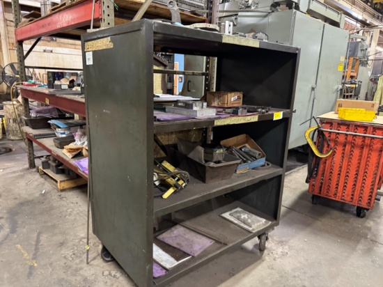 4' Rolling Cart w/ Scrap Contents