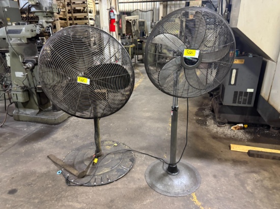 (2) Shop Fans- 28" & 24"