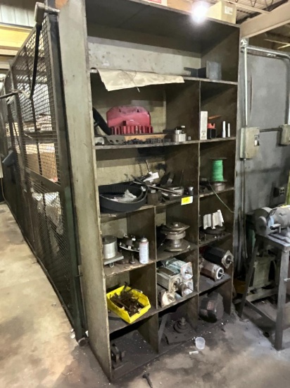 96"x48" Shelf w/ Milacron Parts