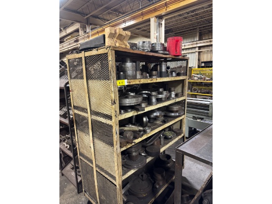 4' Rolling Shelving Unit W/ Contents-11" C Clamp, Material & More